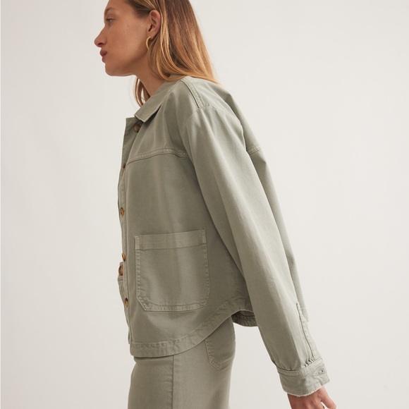 Marine Layer Sage Freya Utility Jacket Coastal Casual Chore Coat XL - Picture 2 of 12